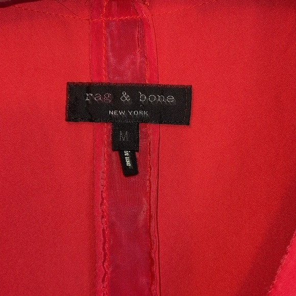 Rag & Bone Red Sleeveless Top Size Medium. B2 - Picture 2 of 6